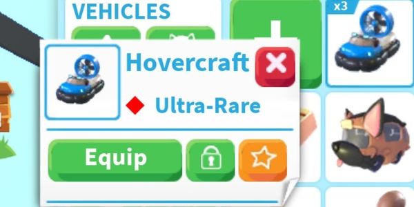 Hovercraft - Ultra-rare Vehicle
