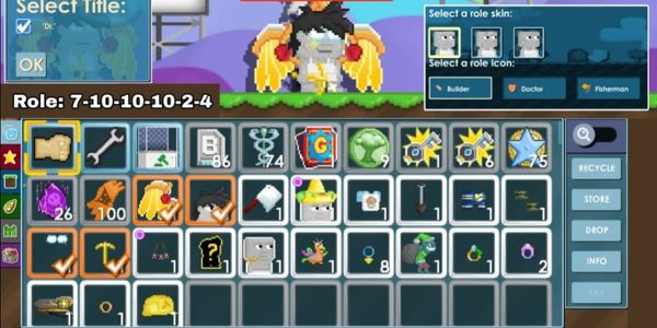ACCOUNT DR TITLE + ANIME HAIR + GPICK + ROLE MAX
