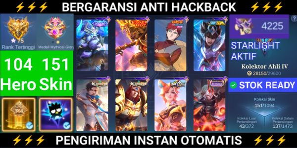 Zodiac Minotaur Lunar Fest Sun 2 Lightborn 2 VENOM Emblem All Max High Rank Mythic Glory SL 4K+ Starlight On Hero 104 Skin 151