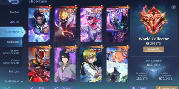 Personal Mobile Legends Account Ex Imo World Collector ID Account (Detail In Bio).