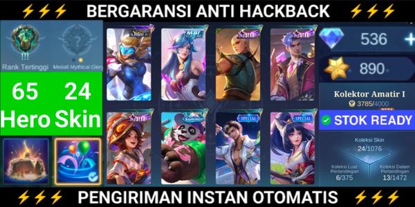 SABER Freya Starlight Vale, Fredrin & Harley MPL Kadita Diamond 536 CoA 890 WR 67% Hero 65 Skin 24 ADV SERVER
