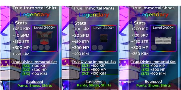 True Immortal Set (Best Set)