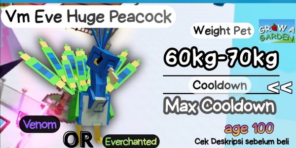 Venom Huge Peacock | 60kg - 70kg | Bonus token