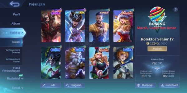 CHEAP ML ACCOUNT AFFORDABLE PRICE SKIN 78