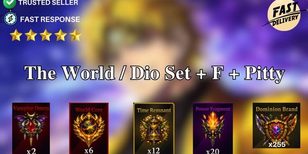 The World / Dio सेट + F + पिट्टी