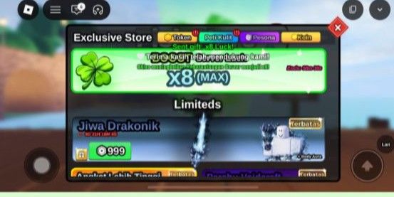 Server Luck x8