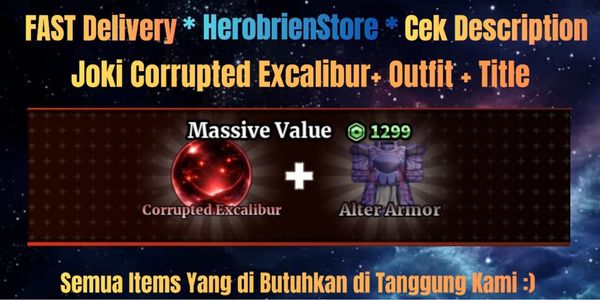 Joki Corrupted Excalibur Set | Sailor Piece