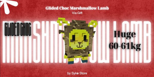 Glided Choc Marshmallow Lamb HUGE 60-61kg + Bonus
