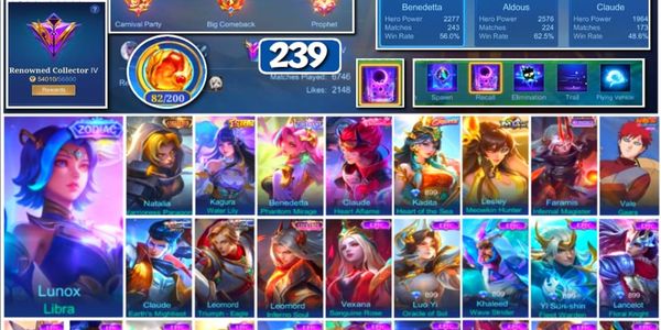  #3710 | 239 Skins | Collector Natalia | Gusion | Many Epic | Safe Account