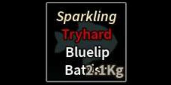 Sparkling Tryhard Bluelip Batfish