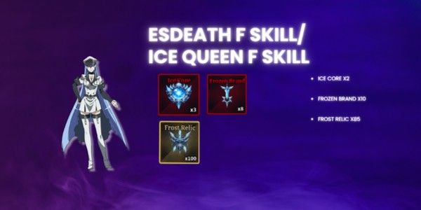 Esdeath F Skill / Ice Queen F Skill - Sailor Piece