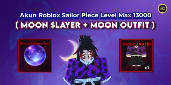 Roblox Account Sailor Piece Max Level 13,000 (Moon Slayer + Moon Outfit)