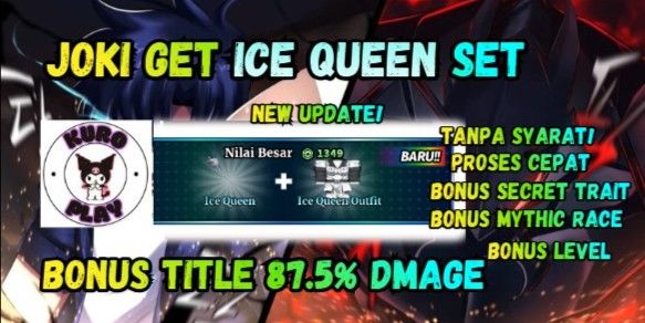 Joki Get Ice Queen Set + Title 87.5% (NEW UPDATE) | Sailor Piece