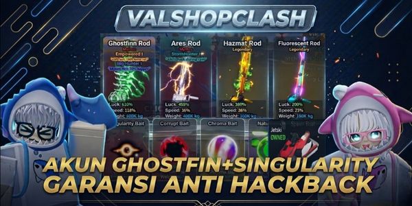 Akun Ghostfin + Singularity + BONUS!! | Fish It!