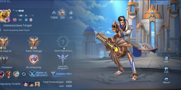 amz94 sells a handsome account, good win rate, all max emblems, abundant items, abundant emotes, cool effects to choose from, good skins, just cheap sis