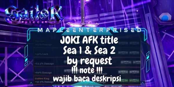 Joki Afk Title by Request | Sailor Piece