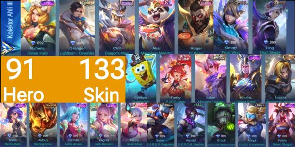 Compte GG Mobile Legends PROMO PAS CHER (#89)