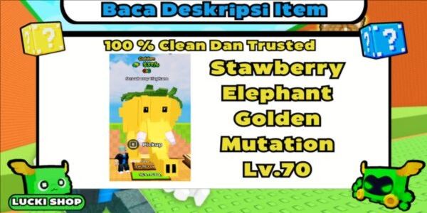 Strawberry Elephant Golden Mutation Lv.70