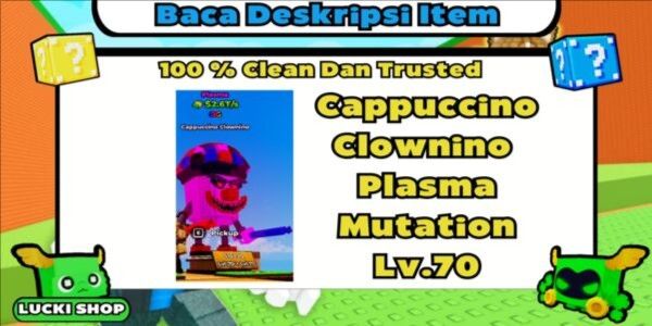 Cappuccino Clownino Plasma Mutation Lv.70 (Brainrot OG)