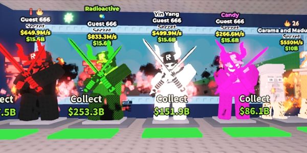 Guest 666 Set (Radioactive, Yin Yang, Candy, Normal (BONUS GARAMA)