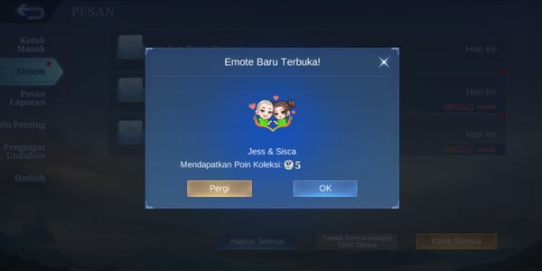 CODE REDEEM EMOTE Jess & Siska