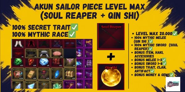 ACCOUNT LEVEL MAX + MYTHIC SWORD + MYTHIC MELEE | SAILOR PIECE