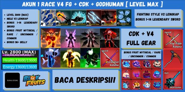 AKUN LEVEL MAX [ RACE V4 FULL GEAR + CDK ] - BANYAK BONUS++++