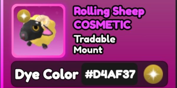 Rolling Sheep - #D4AF37 (Mount)