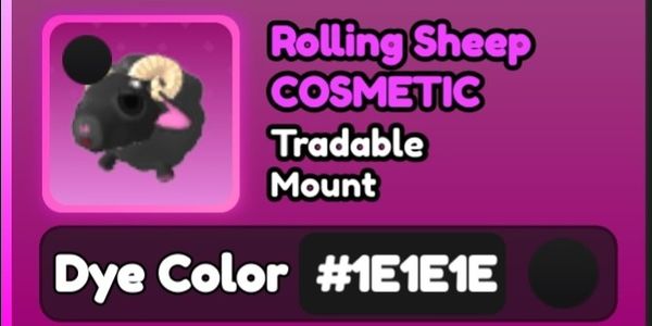 Rolling Sheep - #1E1E1E (Mount)