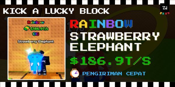 Rainbow Strawberry Elephant [OG] Max Level - $186.9T/s