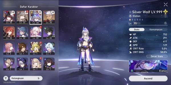 Starter TL 19 Silver Wolf LV 999 SIGNATURE DLL All Unset server asia