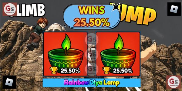 RAINBOW DIYA LAMP WINS 25.50% - Climb and Jump Tower