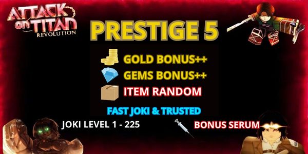 Joki Prestige V | Level 1 - 200+