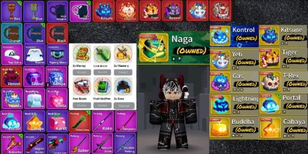 Account Lv 1708 | 11 Permanent (DRAGON!! Control, Kitsune) | Full Gamepass | Shark V3 | Cool Avatar!! | See Image and Description for More Details