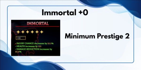 Immortal - Mythical Perk +0