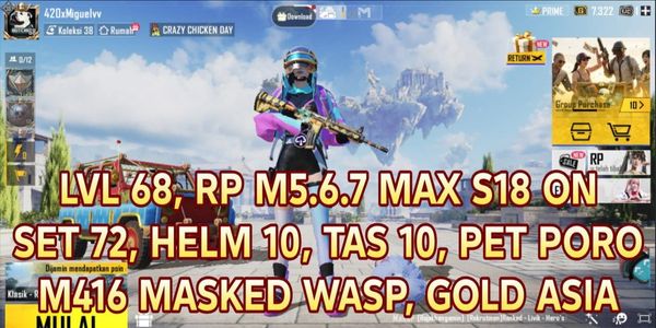 M416 PUBG MOBILE ACCOUNT SKIN