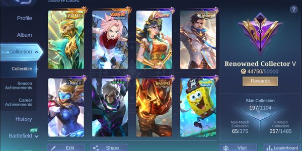HERO EMBLEM MAX + SAKURA KALEA + PRIME GRANGER + CREATE KADITA + LIGHTBORN GRANGER + สกิน EPIC 10 ชิ้น + SPONGEBOB + RECALL NAVI