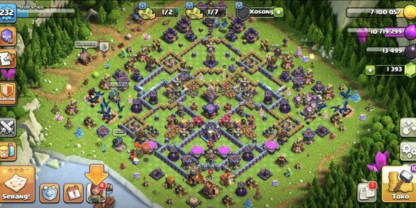Town Hall 15 Semi Max Wall GG Siap Pakai