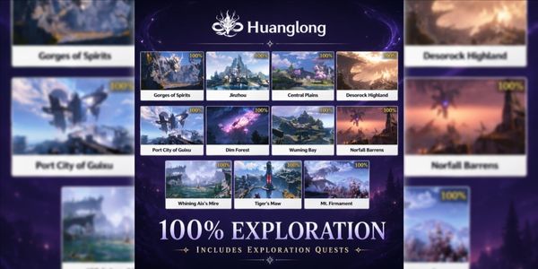 Huanglong - Full Map 100% Exploration (11 Areas) | 100% Manual | All Server