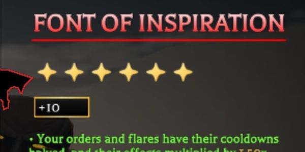 Font of inspiration - Mythic Perk 10+