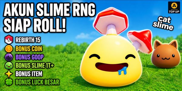 SLIME RNG REBIRTH ACCOUNT 15 | BONUS GOOP + COIN | BONUS SLIME 1T+ | AUTO DELIVERY