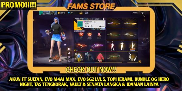 FF SULTAN ACCOUNT, BUNDLE & RARE WEAPONS DESIRED BY FF PLAYER