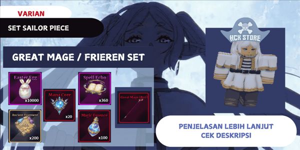 Frieren / Great Mage Set + F Skill | Sailor Piece