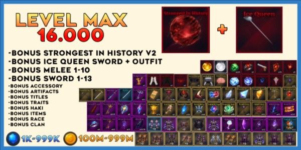Akun Sailor Piece LEVEL MAX (Bonus Mythical Melee + Bonus Mythical Sword)