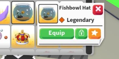 Fishbowl Hat (전설 펫 착용 모자) Adopt Me - AdoptmeStore14