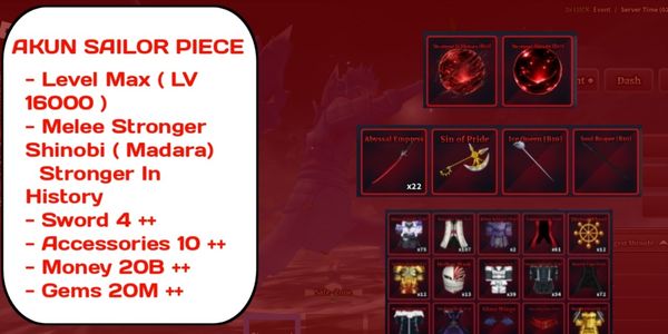 Account Sailor Piece Level Max - Stronger Shinobi (Madara)