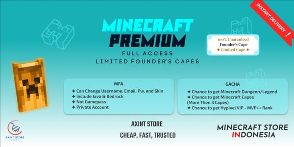 Akun MCraft Full Access + Founder's Capes