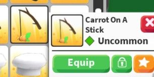 Carrot On A Stick (언커먼 펫 착용 모자) Adopt Me - AdoptmeStore14