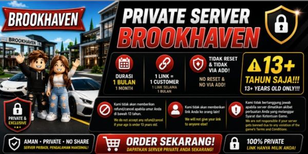 PRIVATE SERVER BROOKHAVEN (1 MONTH NO SHARING)