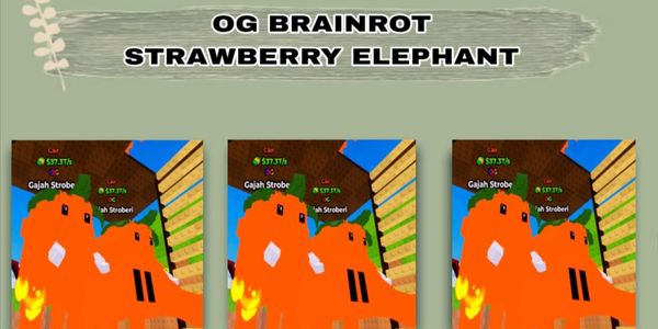 37.3T/s OG Brainrot Strawberry Elephant Mutation Molten/Liquid - Level Max